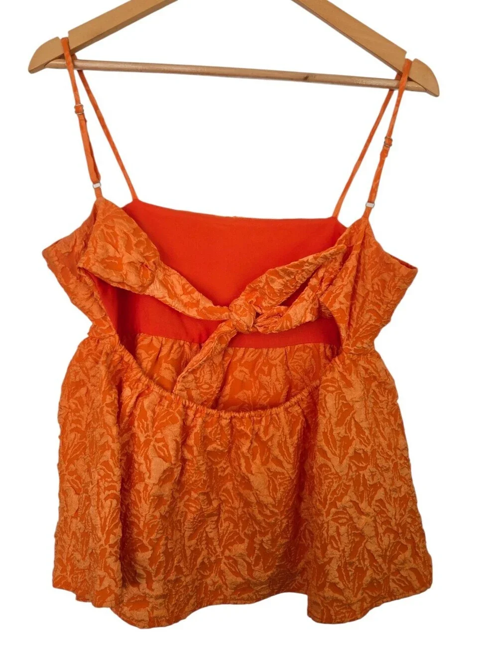 🍊✨ THML Textured Jacquard Babydoll Tank Top ✨🍊